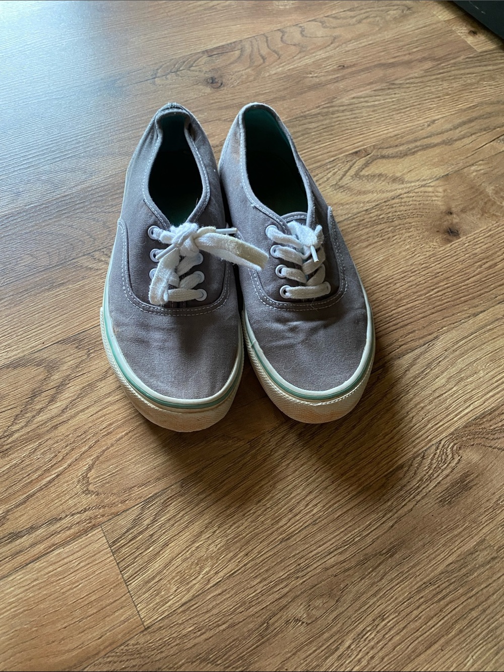 Casual Women’s Canvas Lace-Up Shoes in Gray